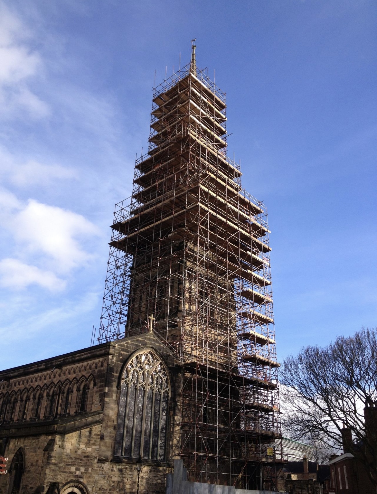 Tamworth Scaffolding: St Marys De Castro Church - Leicester 3