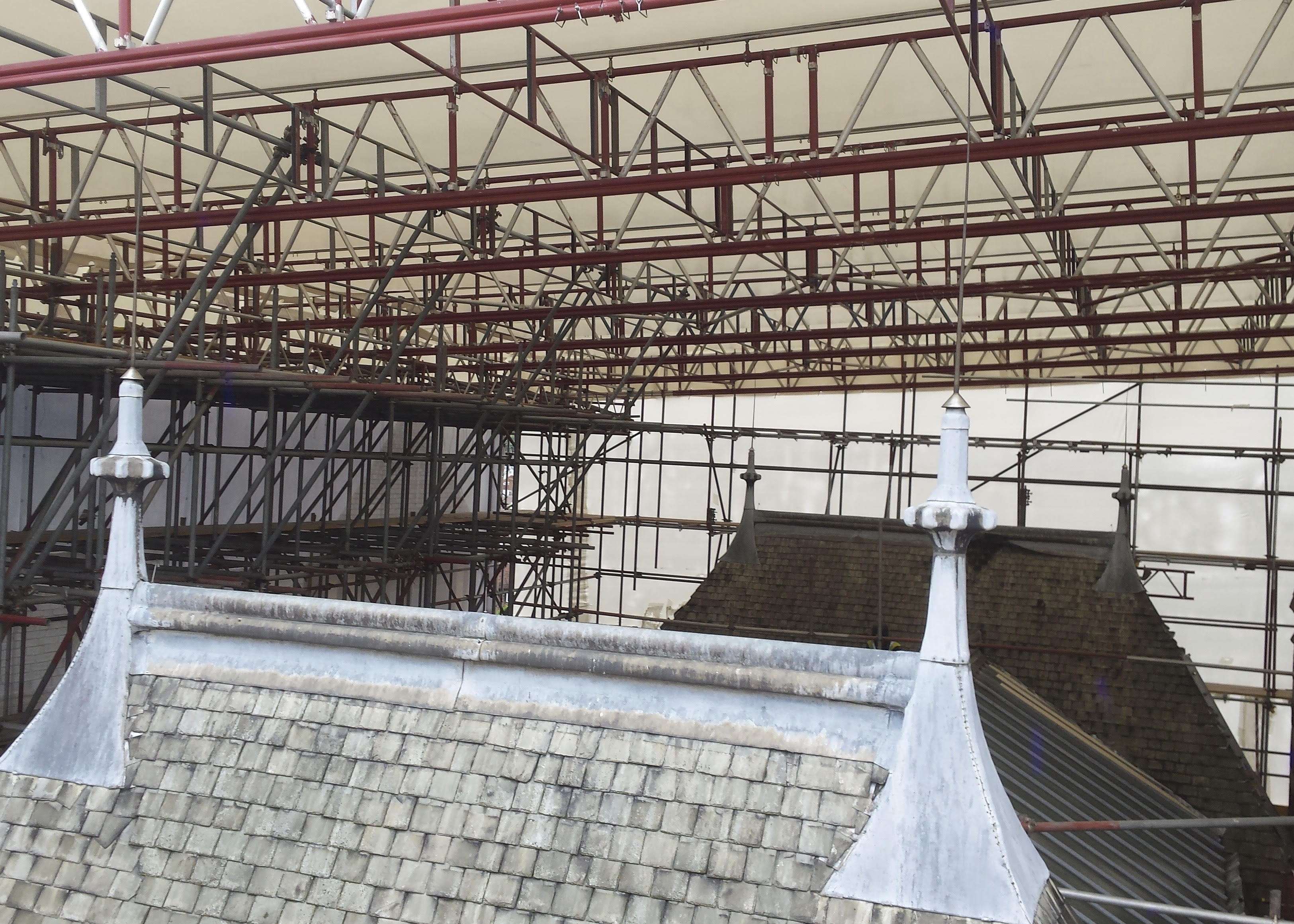 Tamworth Scaffolding: Temporary Roof - Temporary Roofs Historic Building
