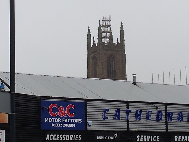 Tamworth Scaffolding: DERBY CATHEDRAL, IRON GATE, DERBY 2