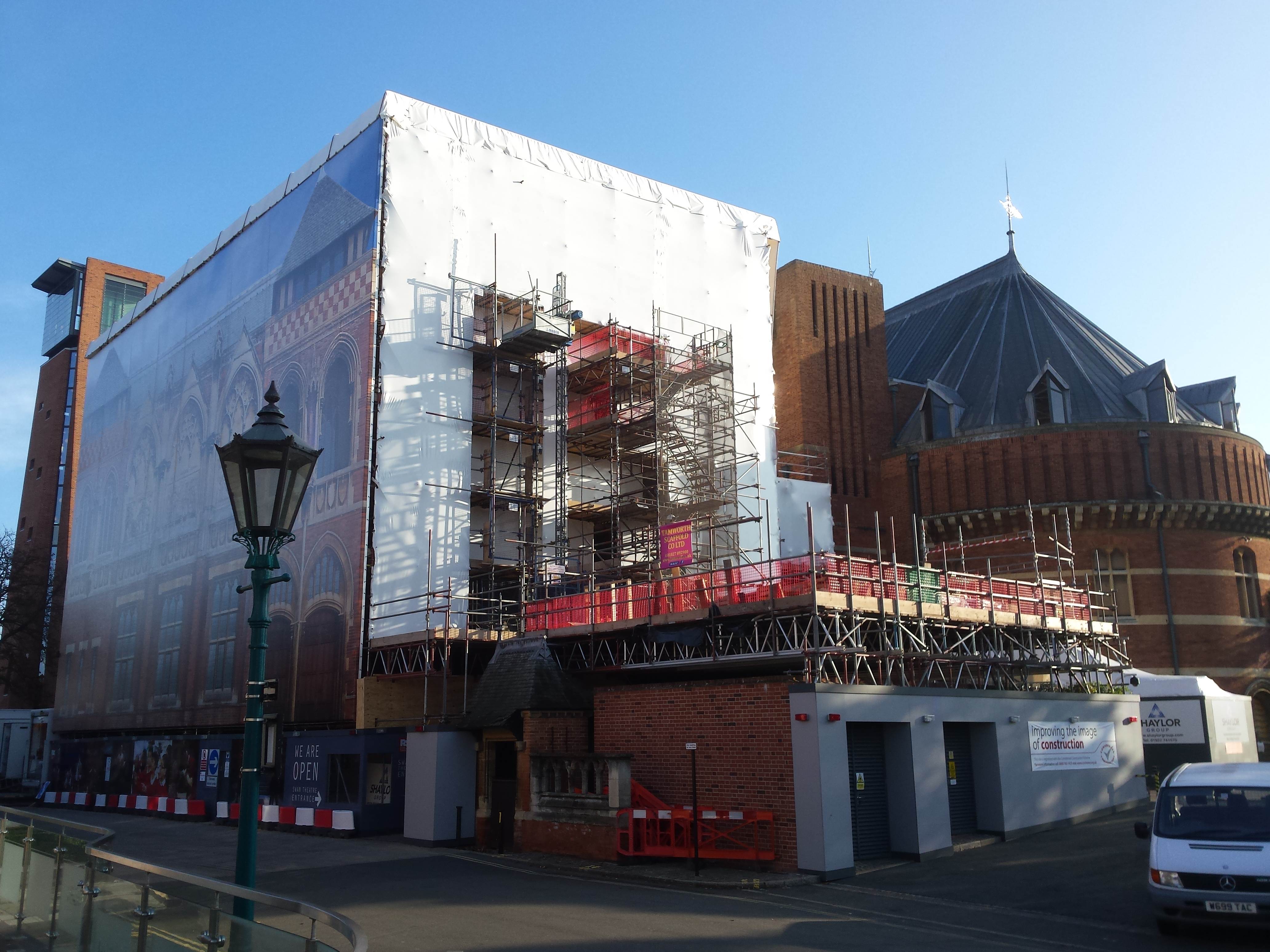 Tamworth Scaffolding: Refurbishment Swan Theatre Stratford upon Avon - Heritage Refurbishment Swan Theatre Stratford upon Avon
