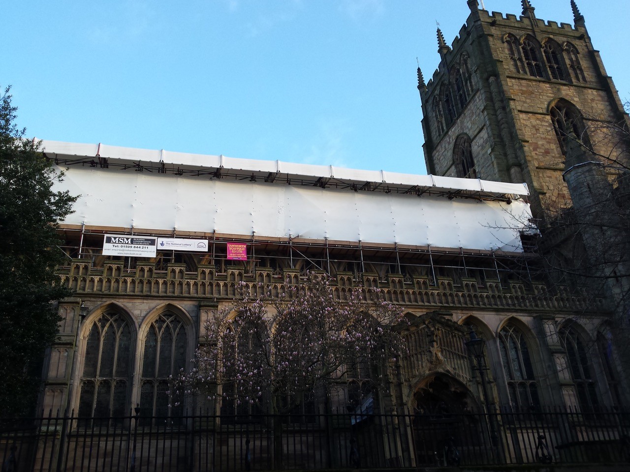 Tamworth Scaffolding: St Mary's Church - Nottingham
