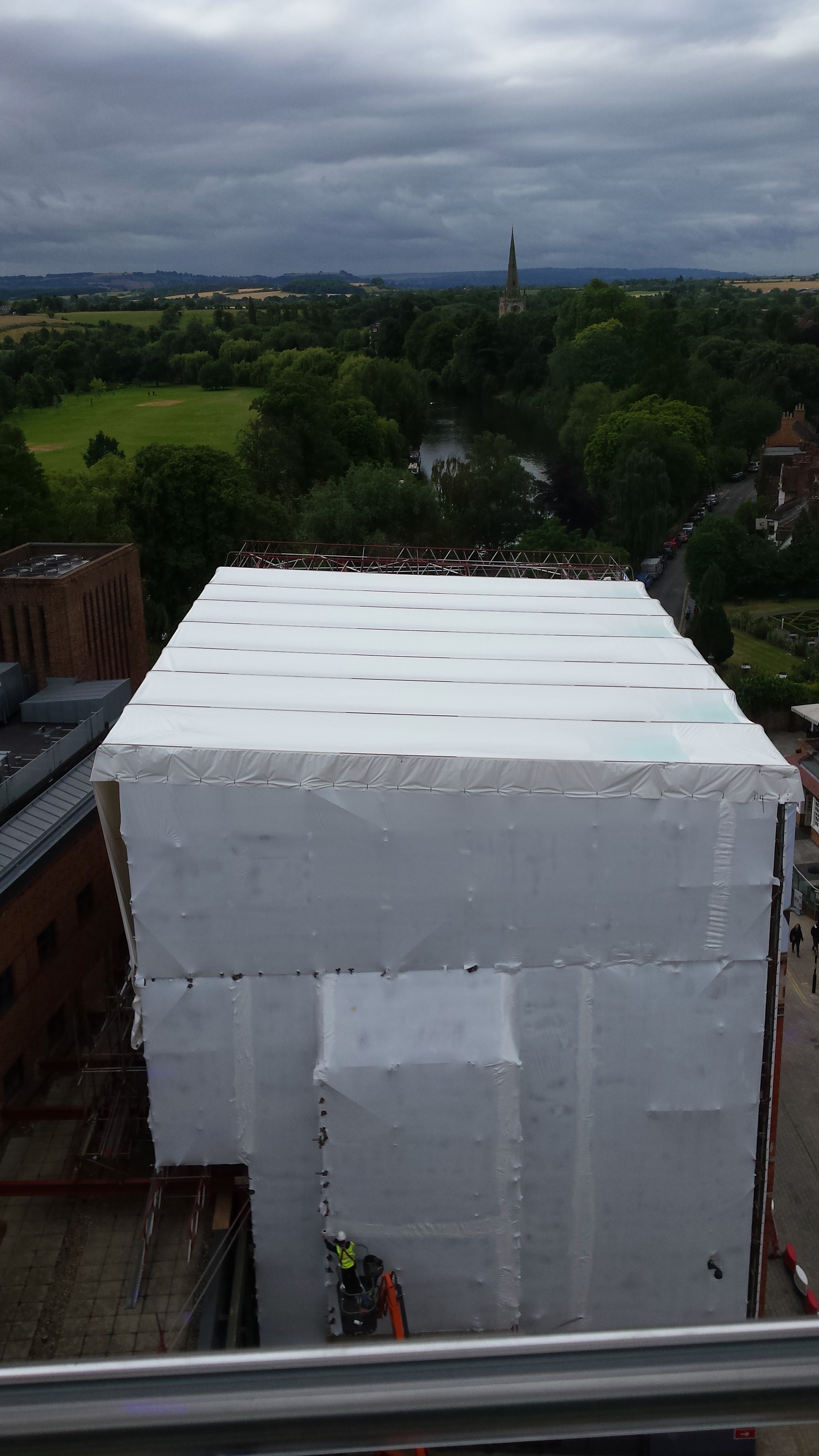 Tamworth Scaffolding: Royal Shakespeare Company - Temporary Roofs Stratford upon Avon
