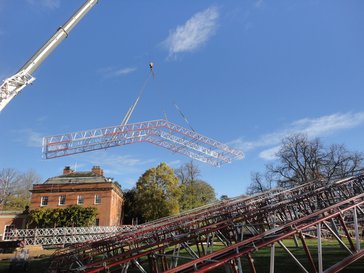 Tamworth Scaffolding: Kelmarsh Hall - Temporary Roofs Northampton
