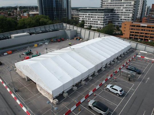 Tamworth Scaffolding: Work shelter - Temporary Roofs Work shelter
