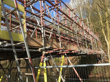 Tamworth Scaffolding: Pipe Bridge - Staffordshire 
