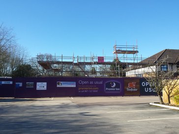 Tamworth Scaffolding: Premier Inn - Commercial Extension
