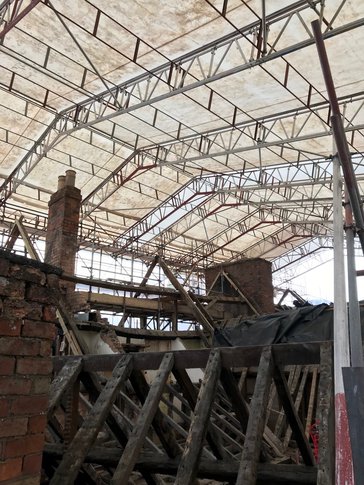 Tamworth Scaffolding: Falcon Hotel - Temporary Roofs Stratford Upon Avon
