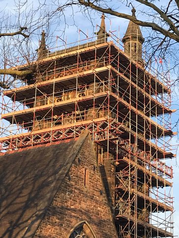 Tamworth Scaffolding: Church Renovation Old Hill - Heritage Church Renovation Old Hill
