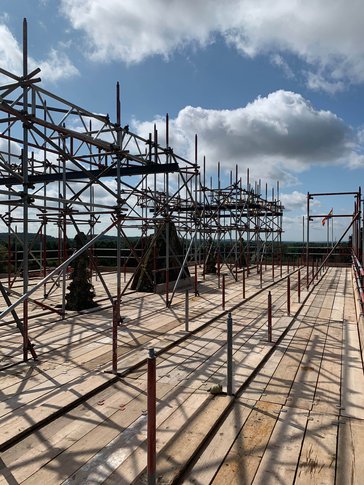 Tamworth Scaffolding: Roof renovation Newstead Abbey - Heritage Roof renovation Newstead Abbey
