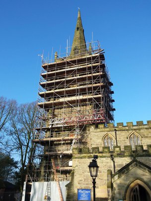 Tamworth Scaffolding: St Peter's Church Market Bosworth - Heritage St Peter's Church Market Bosworth
