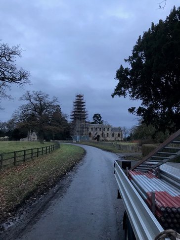 Tamworth Scaffolding: St Denys Church - Aswarby

