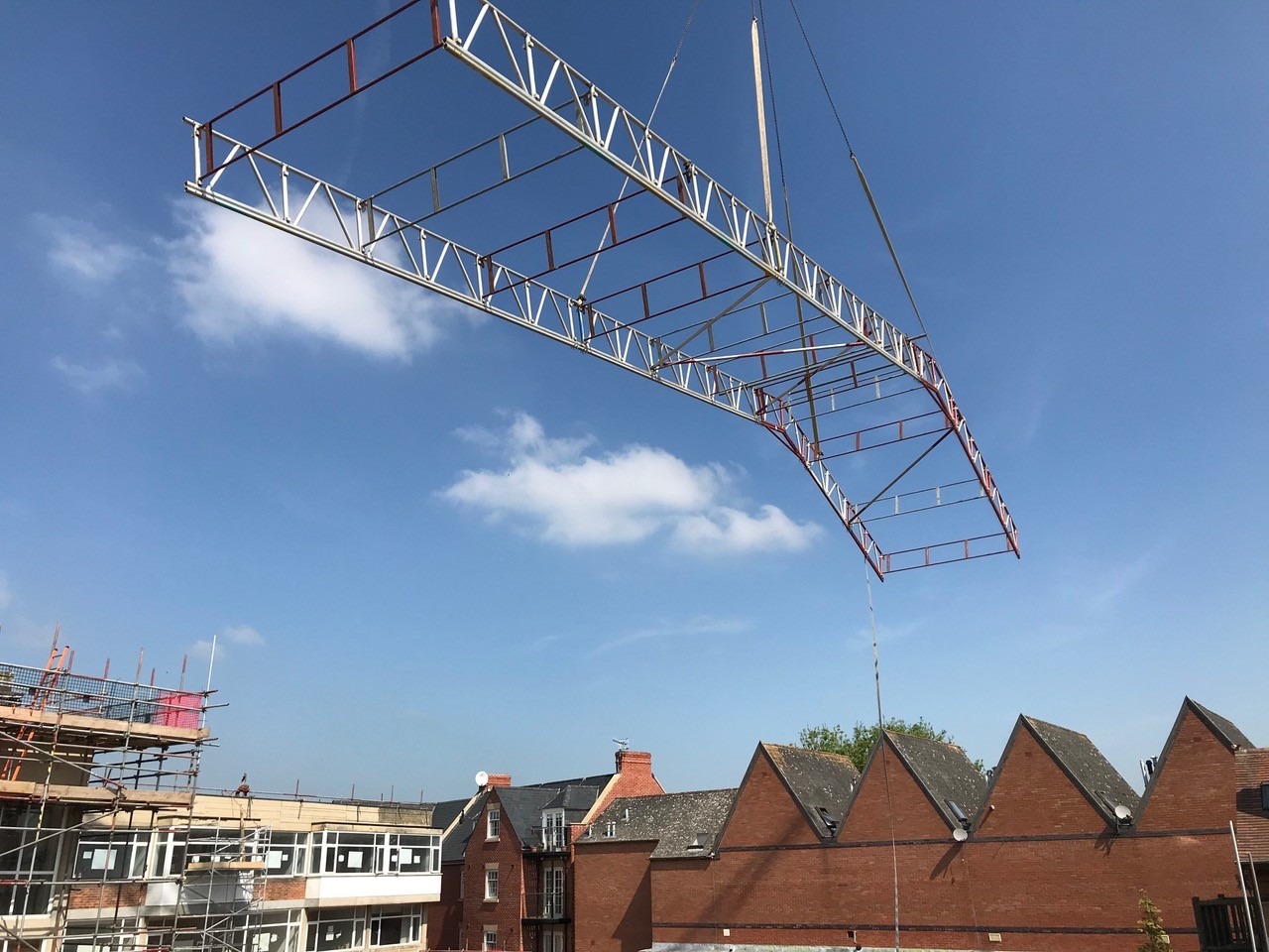 Temporary roof scaffold for restoration and refurbishment work in Stratford-upon-Avon Restoration & Refurbishment Stratford Upon Avon